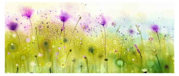 Obraz - Lúčne kvety (120x50 cm)