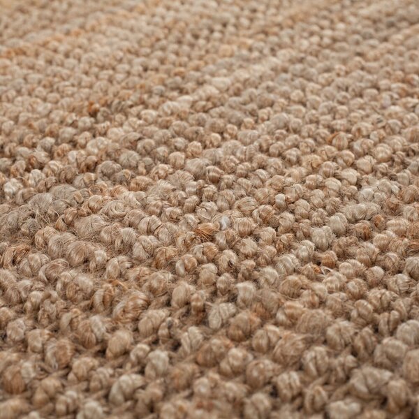 Flair Rugs , Kusový koberec Sarita Jute Boucle Natural, 60x150, béžová, chodba / predsieň