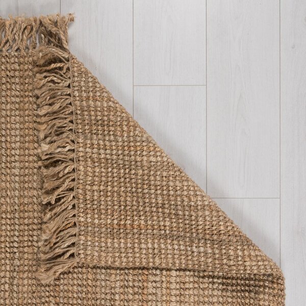 Flair Rugs , Kusový koberec Sarita Jute Boucle Natural, 60x150, béžová, chodba / predsieň