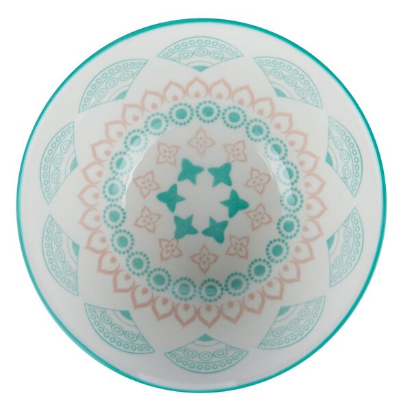 ORNAMENTS Miska 240 ml - ružová/zelená