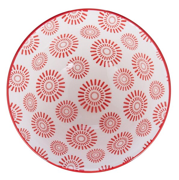 ORNAMENTS Miska 240 ml - čierna/červená