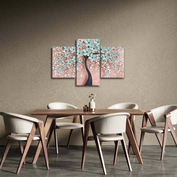Obraz - Pastelovo modré kvety (90x60 cm)