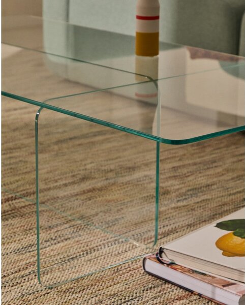 Sklenený konferenčný stolík 60x120 cm Zaren – Kave Home