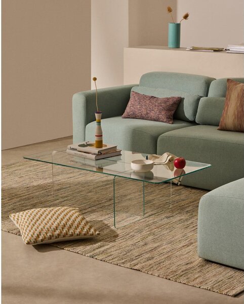 Sklenený konferenčný stolík 60x120 cm Zaren – Kave Home