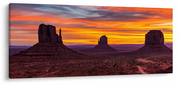 Obraz - Monument Valley v Arizone (120x50 cm)
