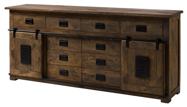 Komoda mango 200x45x90 hnedá lakovaná IRON