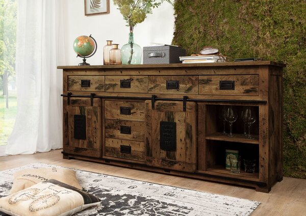 Komoda mango 200x45x90 hnedá lakovaná IRON