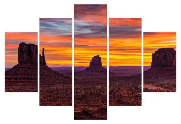 Obraz - Monument Valley v Arizone (150x105 cm)