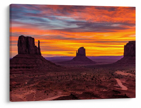 Obraz - Monument Valley v Arizone (70x50 cm)