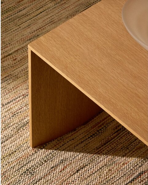Konferenčný stolík vo svetloprírodnej farbe v dekore duba 70x140 cm Litto – Kave Home