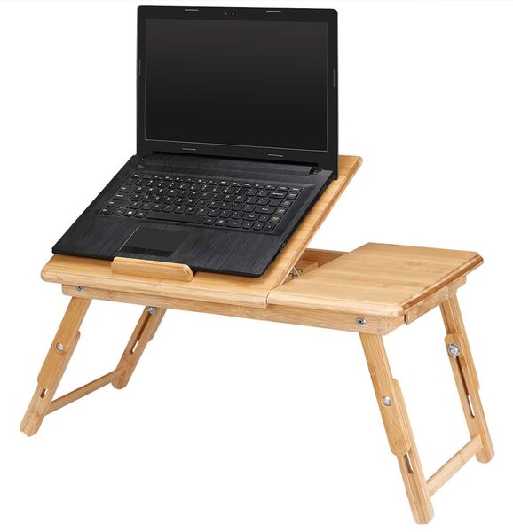 Bambusový stolík na notebook