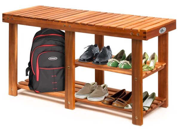 Botník a lavica 2v1 agát - 87x25x45 cm
