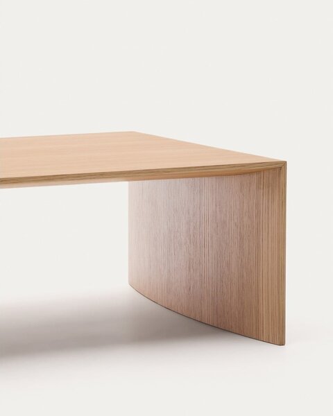 Konferenčný stolík vo svetloprírodnej farbe v dekore duba 70x140 cm Litto – Kave Home