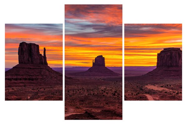 Obraz - Monument Valley v Arizone (90x60 cm)