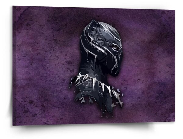 Sablio Obraz BLACK PANTHER z profilu Fialový hmlistý - 150x110 cm