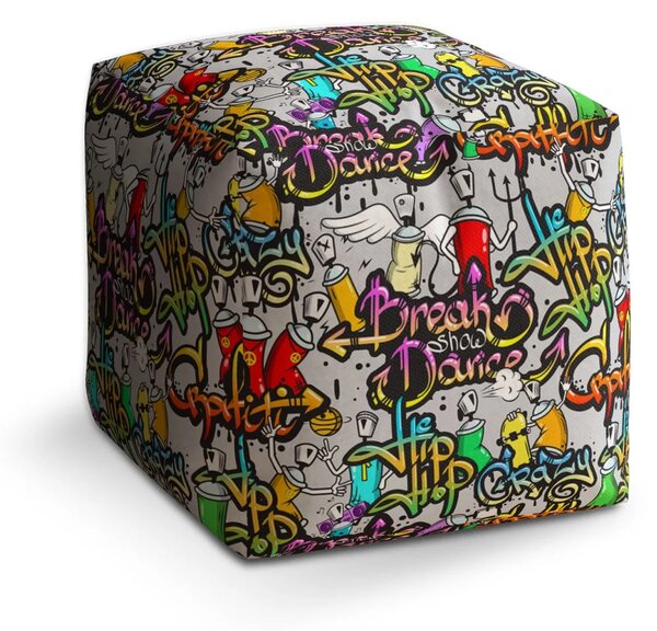 Sablio Taburet Graffiti - 40x40x40 cm