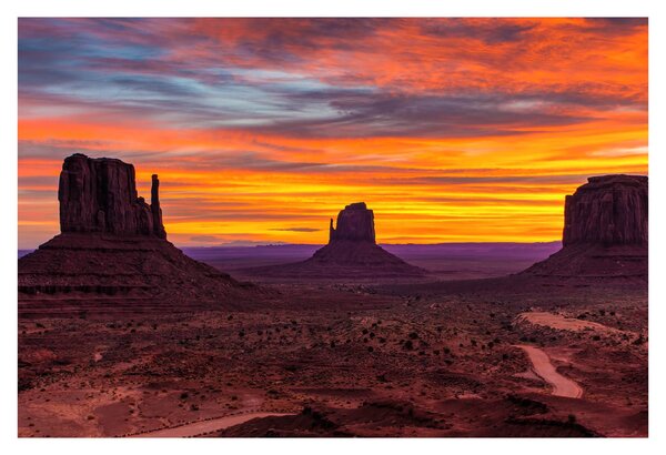 Obraz - Monument Valley v Arizone (90x60 cm)