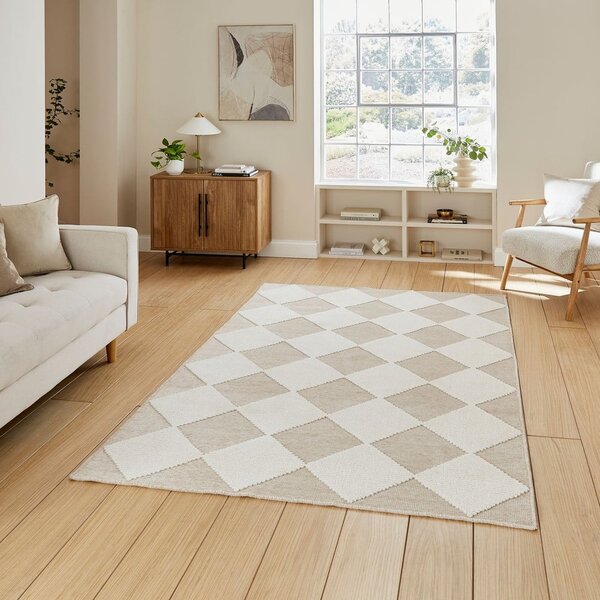 Bielo-béžový prateľný koberec 160x230 cm Lyna Beige&White – Think Rugs