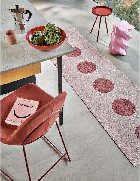 Svetločervený vnútorný a vonkajší koberec 70x50 cm Vera Pop Blush – Pappelina