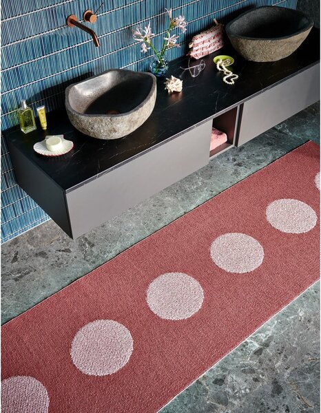 Svetločervený vnútorný a vonkajší koberec 70x50 cm Vera Pop Blush – Pappelina
