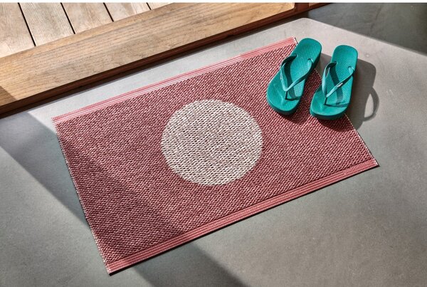Svetločervený vnútorný a vonkajší koberec 70x50 cm Vera Pop Blush – Pappelina
