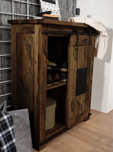 Komoda mango 75x36x90 hnedá lakovaná IRON