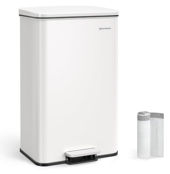 SONGMICS Odpadkový kôš s vekom Jespra 40 l biely