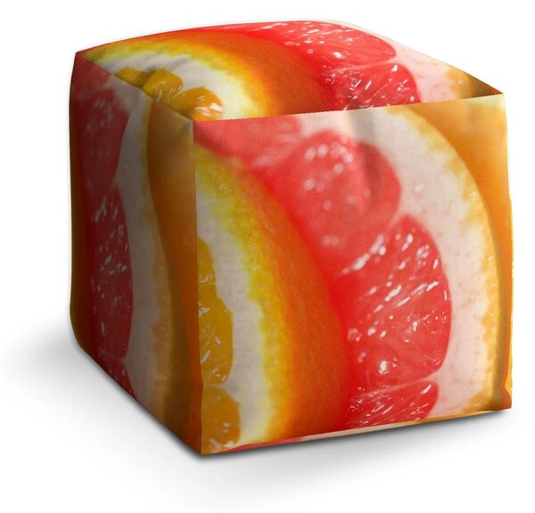 Sablio Taburet Citrusy - 40x40x40 cm