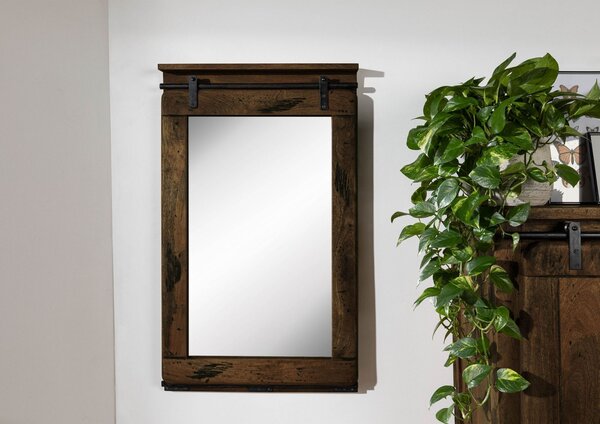 Zrkadlo Mango 60x8x100 hnedé lakované IRON