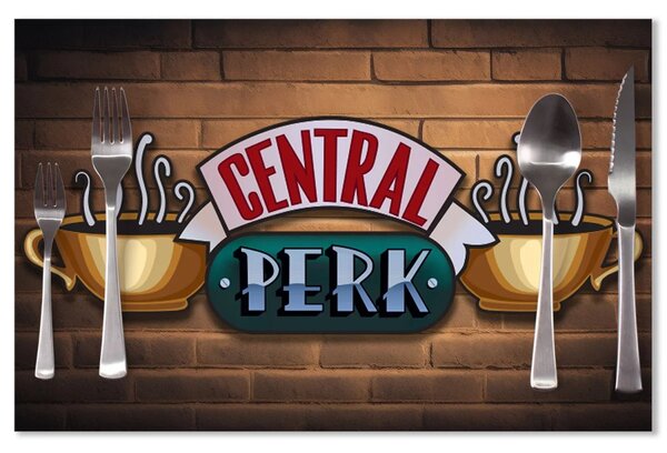 Sablio Prestieranie Seriál Priatelia CENTRAL PERK Tehly: 40x30cm