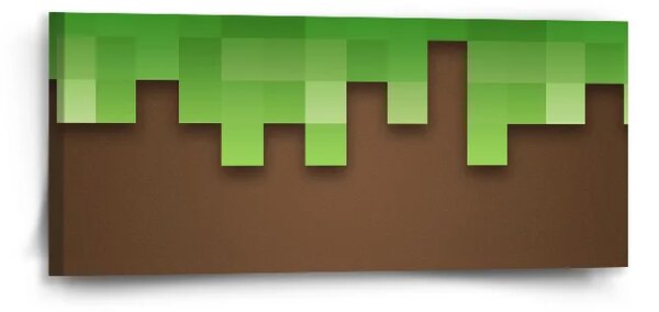 Sablio Obraz Green Blocks 2 - 110x50 cm