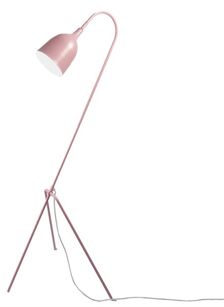 Ružová stojaca lampa v retro dizajne Fifty
