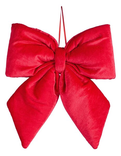 PRESENT Spevnená mašľa 30 cm - červená
