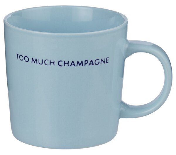 GOOD VIBES Hrnček "Champagne" 400 ml - modrá