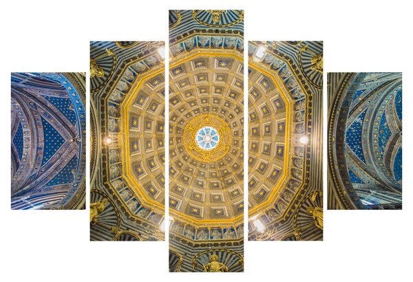Obraz stropu Sienského kostola (150x105 cm)