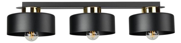 Stropné svietidlo IGNIA 3xE27/60W/230V čierna/zlatá