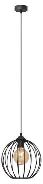Helam Luster na lanku MERCURE 1xE27/60W/230V pr. 24 cm čierna HE1179 + záruka 3 roky zadarmo