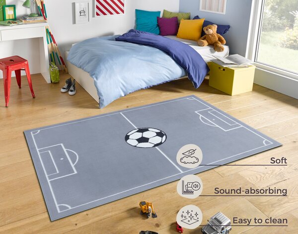 Hanse Home , Detský koberček Adventures 105527 Mouse, 80x150, šedá, detská izba