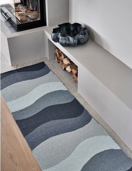 Modrý vnútorný a vonkajší behúň 70x200 cm Urvi Water – Pappelina