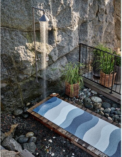 Modrý vnútorný a vonkajší behúň 70x200 cm Urvi Water – Pappelina
