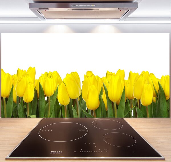 Panel do kuchyne Žlté tulipány pl-pksh-140x70-f-2665979