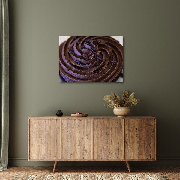 Obraz - Čokoládový Cupcake (70x50 cm)