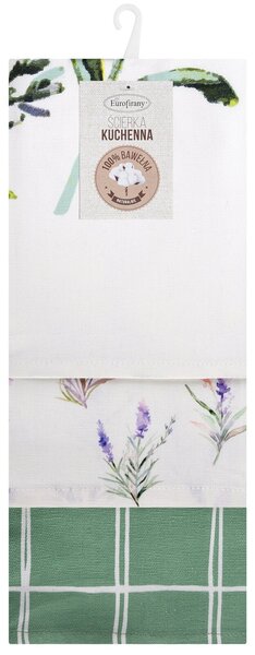 KUCHYNSKÁ UTIERKA LAVENDER SADA 3 KS 50X75 CM VZOROVANÉ