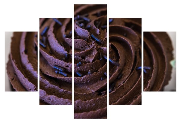Obraz - Čokoládový Cupcake (150x105 cm)