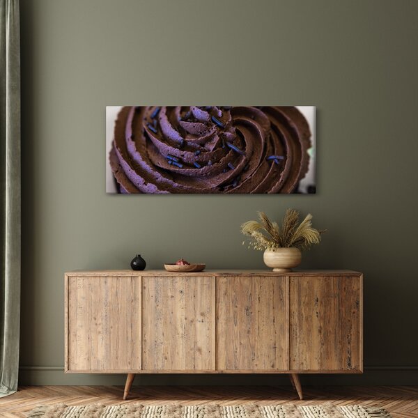 Obraz - Čokoládový Cupcake (120x50 cm)