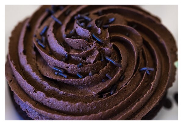 Obraz - Čokoládový Cupcake (90x60 cm)