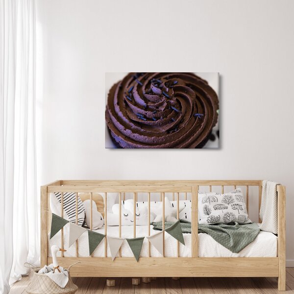 Obraz - Čokoládový Cupcake (90x60 cm)