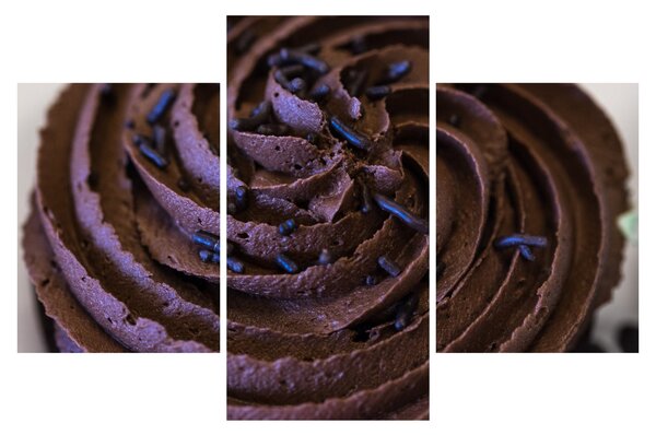 Obraz - Čokoládový Cupcake (90x60 cm)