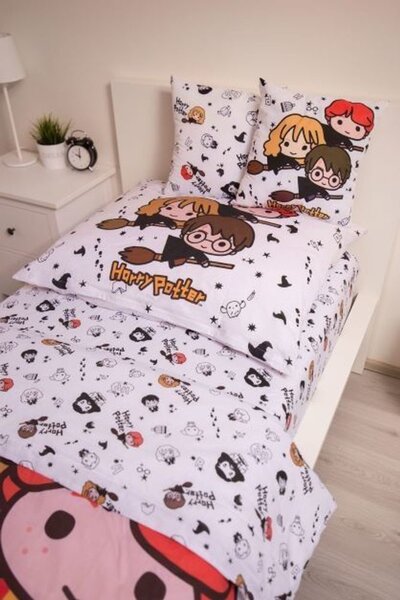 Jerry Fabrics Obliečky Harry Potter - Viacfarebná | 140 x 200 cm / 70 x 90 cm