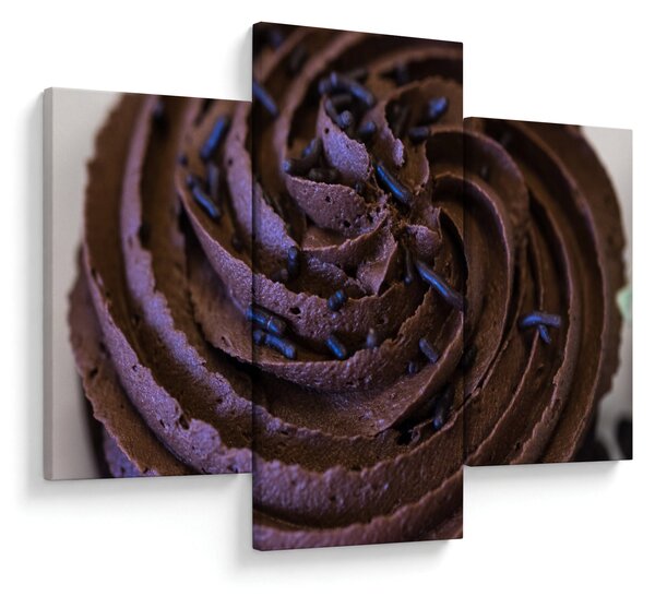Obraz - Čokoládový Cupcake (90x60 cm)